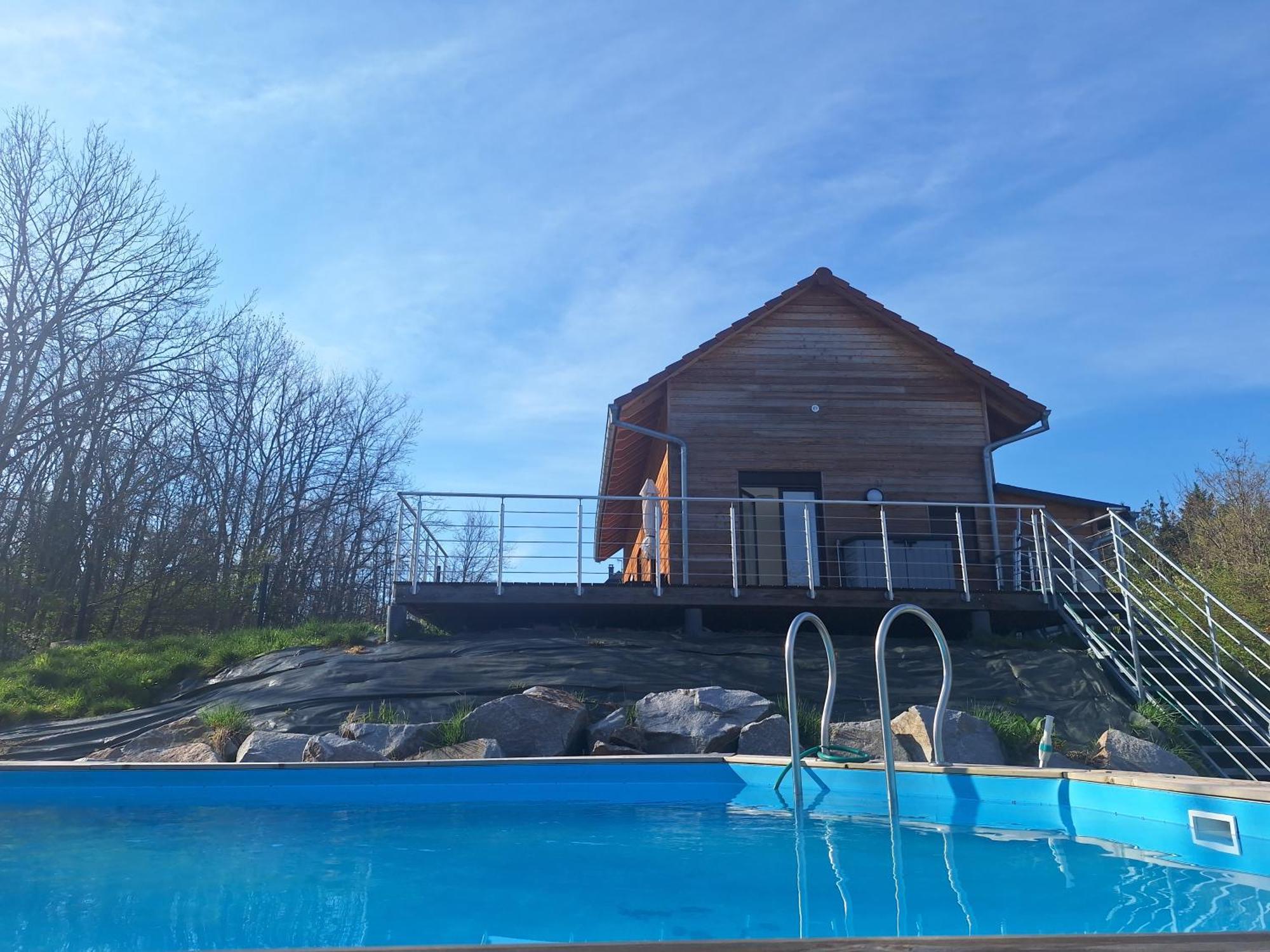 Le Chalet Avec Piscine - Obernai Kültér fotó